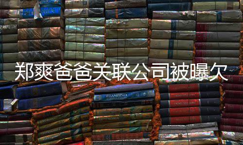 爸爸被曝文关联公司郑爽江湖险恶欠税 妈妈发