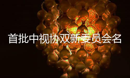 王公布中视列等在协双新委名单员会首批松韵凯谭